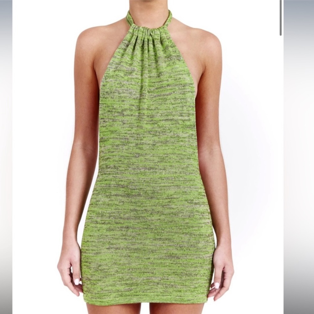 Bamba Swim Green Halterneck Dress